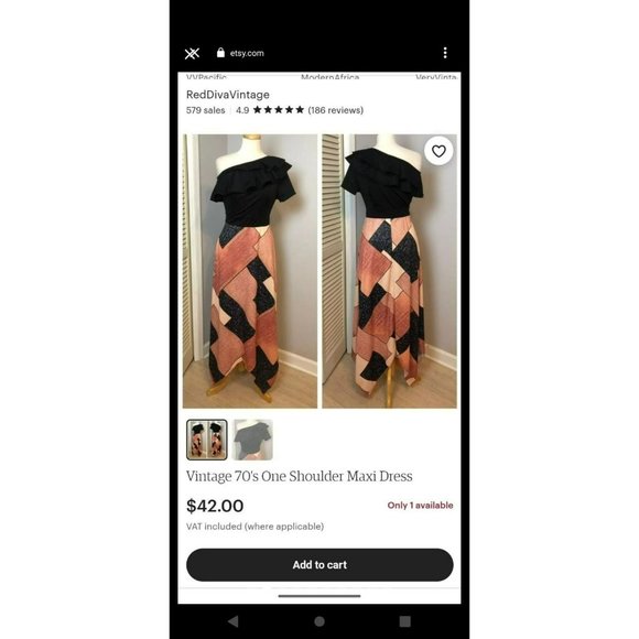 Cute off the shoulder color block ruffle dress size Large - Picture 2 of 6